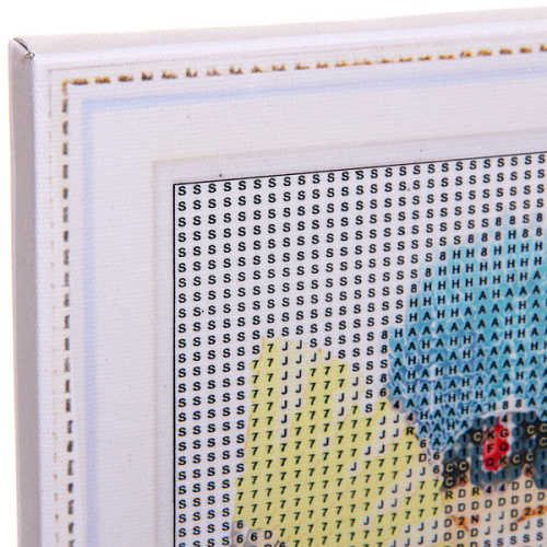 Алмазная мозаика на подрамнике с полным заполнением МИР ЯРКИХ КРАСОК, Акамэ и веер, 2030 см_7