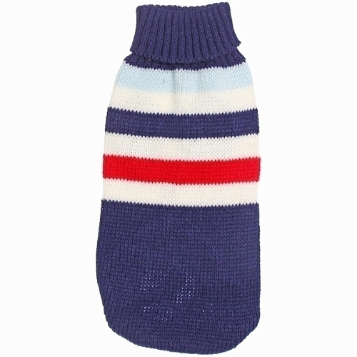 Кофта - свитер для мелких пород собак и кошек BRO Style, полосочки, цвет синий, р S_5