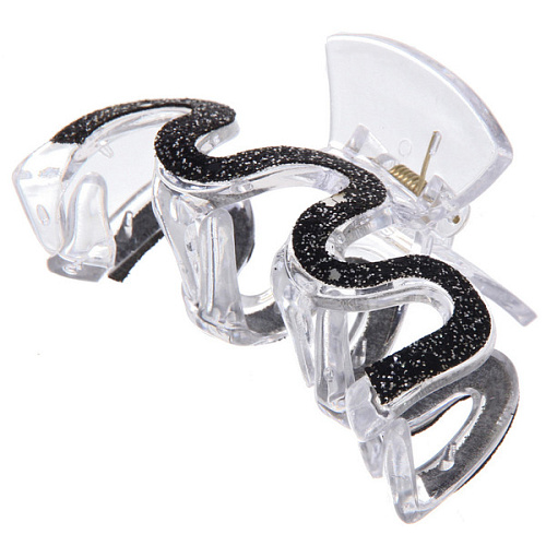 Заколка - краб для волос на блистере FANTEO, шесть цветов в ассортименте, 9см  _10