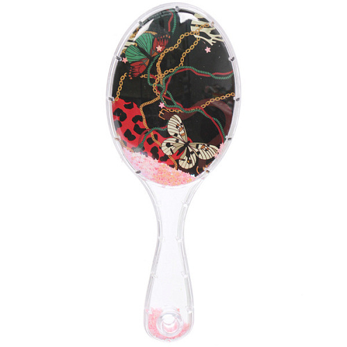 Расческа массажная овальная ТРОПИКИ, микс 4 дизайна, 237см (подвес)_3