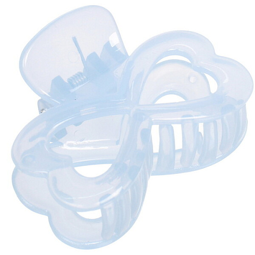 Заколка-краб для волос  на блистере Глянец-Бант, микс 6 цветов, 6см_27