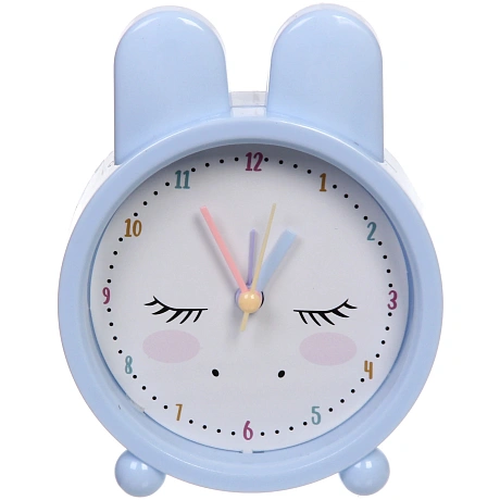 Будильник "Зайка" 12*10*4см, микс цветов