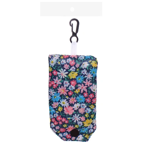 Сумка - шоппер с карабином ИДЕЯДОМА, принт васильки, 6038смнагрузка до 10кг (инд пакет истикер)_5