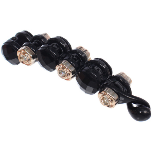 Заколка - банан для волос в пакете "PREMIUM", парадиз, цвет чёрный, 10см