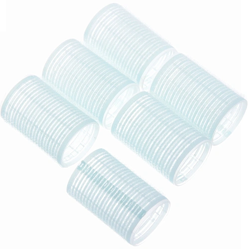 Бигуди липучки, 6шт, однотонные, цвет микс, d-4см_17