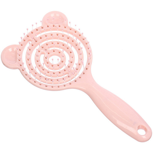 Расческа массажная детская с ушками Ушастик, цвет персиковый, 920см (Ultramarine блистер)_4