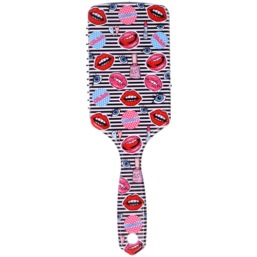 Расческа массажная прямоугольная форма КОЛЛЕКЦИЯ ИМАНИ - ЛИНА, микс 4 дизайна, 247,5см (PVC упаковка)_6