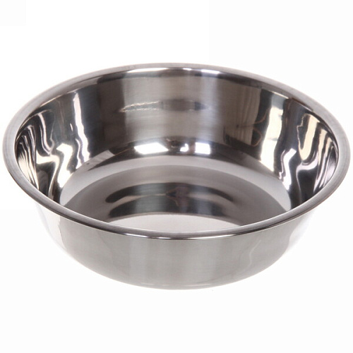 Миска пластиковая с металлической чашкой Колор-Лягушка 205см цвет нежно-розовый_15