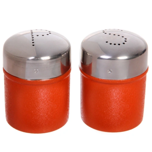 Набор для специй 2шт (солонка+перечница 5*6см) с покрытием жатка