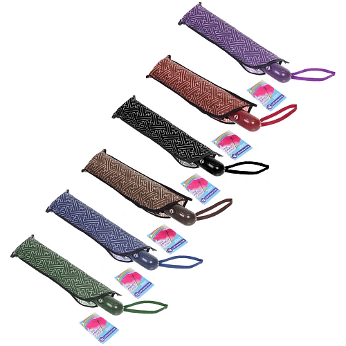 Зонт женский автомат Ultramarine - Эрсэя, микс 6 цветов, 8 спиц, d-115см, длина в слож виде 28см_4