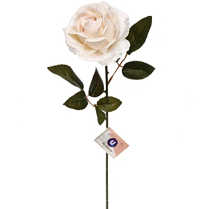 Искусственные цветы "FLOWERS MAGIC" 53см Роза шампань