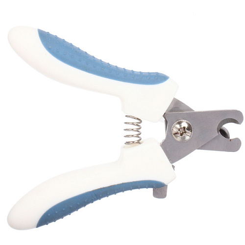 Когтерез для животных ЛАПУСИКИ, коллекция БРО, прорезиненная ручка, цвет белыйголубой, 45125см (блистер)_3