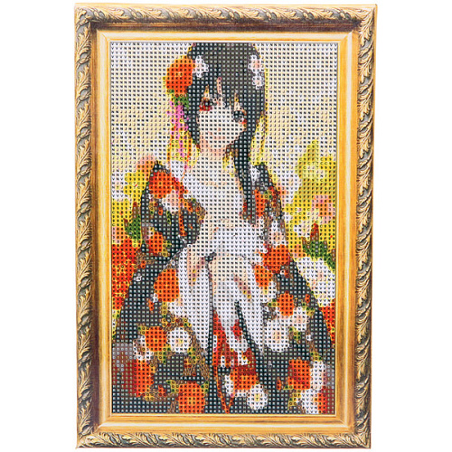 Алмазная мозаика на подрамнике с полным заполнением МИР ЯРКИХ КРАСОК, китайская красавица, 2030 см_8