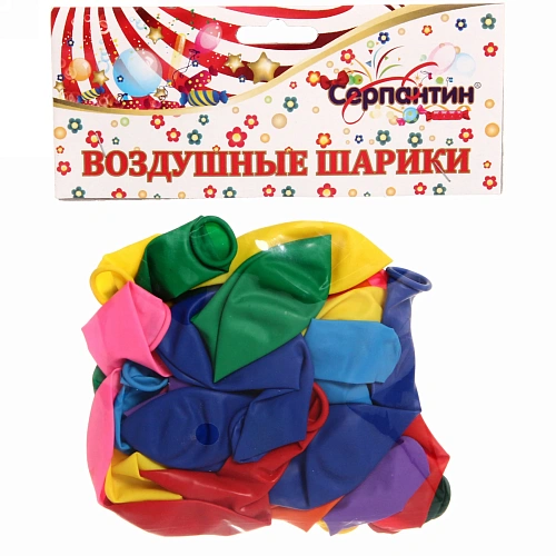 Воздушные шары 25 шт, 1025см Радуга цвета (микс)_3