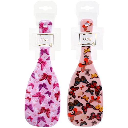 Расческа массажная эргономичная форма КОЛЛЕКЦИЯ ИМАНИ - БАБОЧКИ, микс 4 дизайна, 248см (PVC подвес)_3