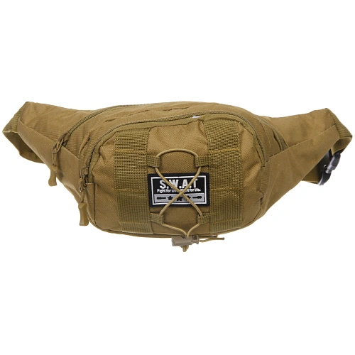 Сумка на пояс Sport leader - Viking,три кармана, цвет песочный, 32166см_6