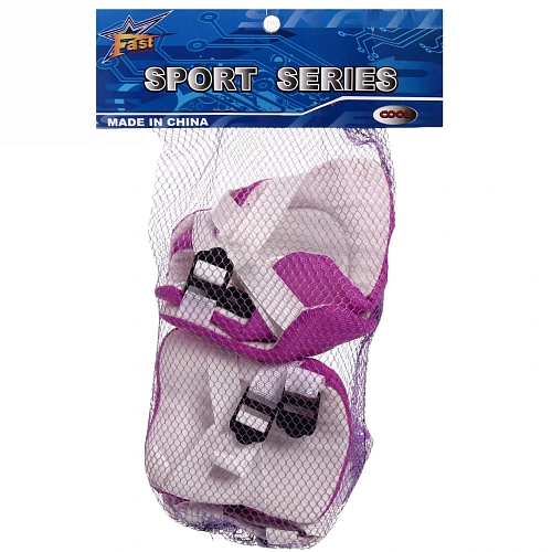 Защита комплект универсальный KL-221 (колени,локоть,кисть,4-7 лет) цвсиреневый_2