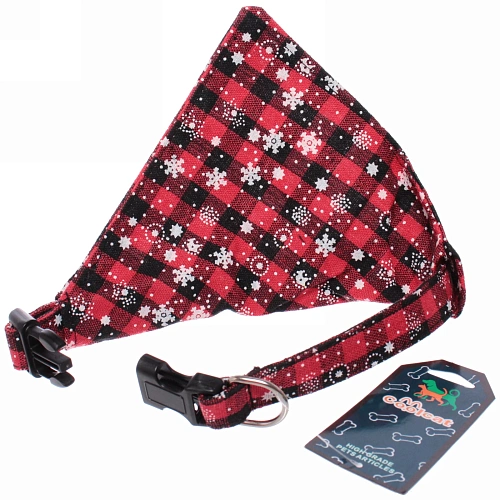 Ошейник для питомца Бандана цвет красный 34см_4