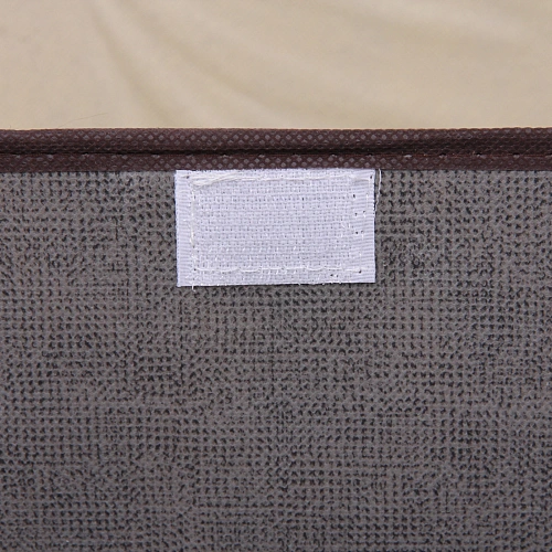 Короб - органайзер складной стеллажный для хранения вещей ДОМания, цвет серый, 372424см (лейбл)_4