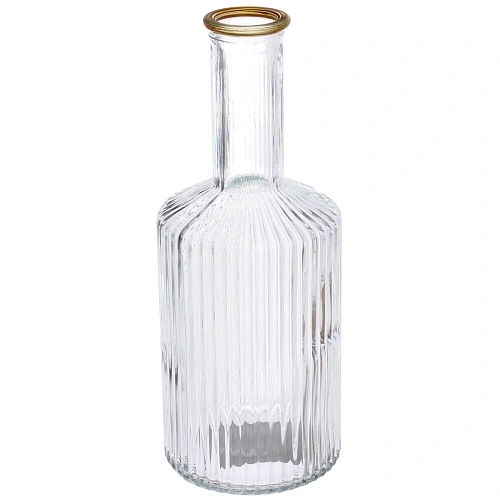Ваза стеклянная Амфора 21,58см прозрачная_3