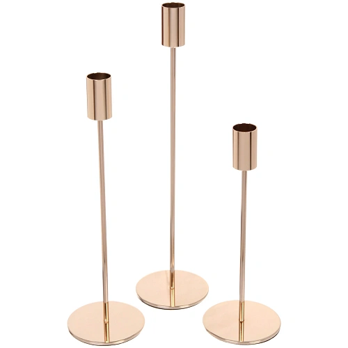 Подсвечники IDEAL 22 2732 см (набор 3 шт), Золото_2
