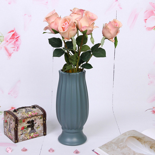 Ваза из пластика Вивьен 1024см цвет серый_3