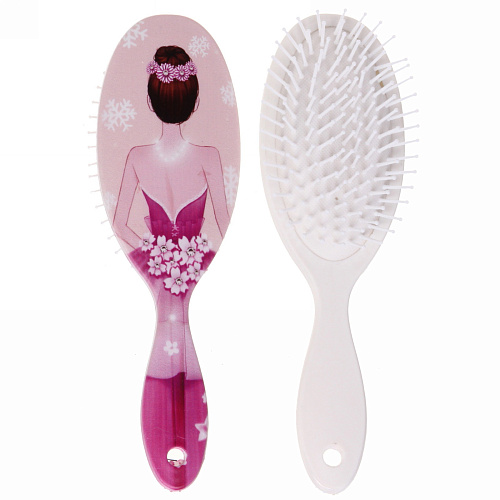 Расчёска массажная Stylish hair - Девушки, микс 4 вида, овал,  227 см_7