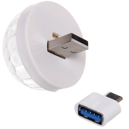 Светильник mini Каледоскоп, LED (красный, зеленый, синий), переходник USB Type-C _13