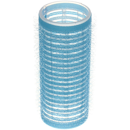 Бигуди липучки, 6шт, однотонные, цвет голубой, d-2,5см_3