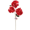 Искусственные цветы "FLOWERS GLAMOUR" 70см Гортензии 3 цветка красные