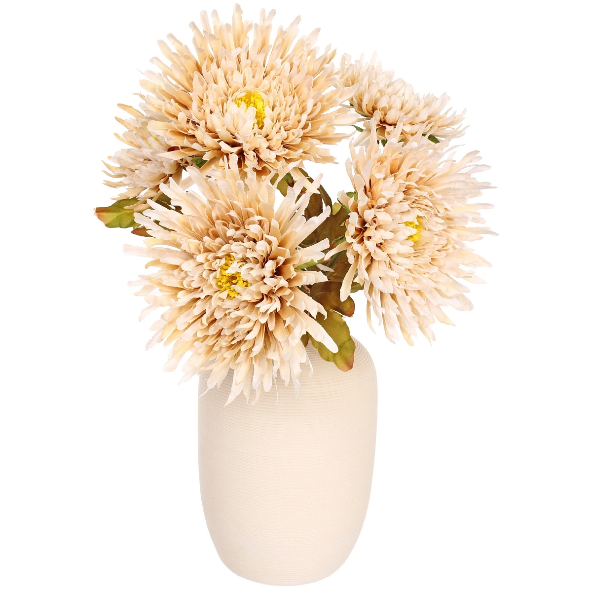 Искусственные цветы "Хризантема" 45см 5 цветков бежевый