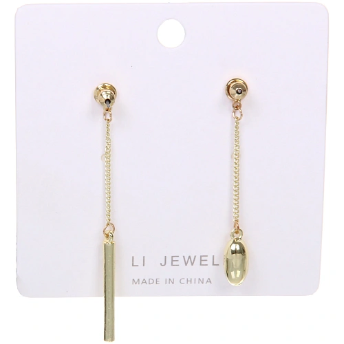 Серьги ЭЛЛОДИ, винтаж, цвет золото и серебро, 6,42см_4