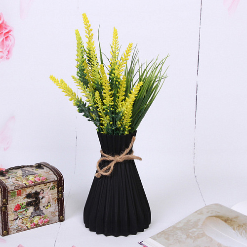 Ваза из пластика Селин 1217см цвет черный_3