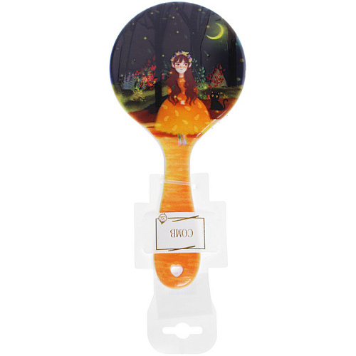 Расческа массажная круглая ЭФФЛОДИ, микс 4 дизайна, 2210см (PVC подвес)_6