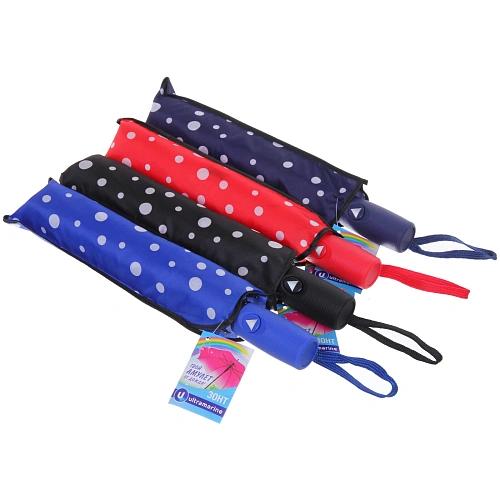 Зонт женский полуавтомат Капли дождя, микс 6 цветов, 8 спиц, d-100см, длина в слож виде 30см_28