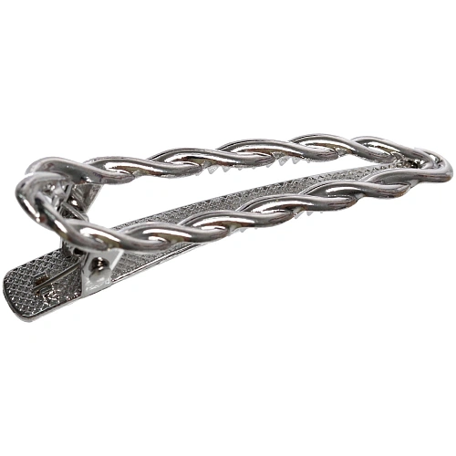 Зажим для волос AKS - DesignPRO, косичка, цвет золото и хром, 61,5см_3