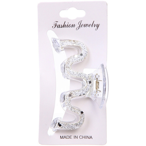 Заколка - краб для волос на блистере FANTEO, шесть цветов в ассортименте, 9см  _9