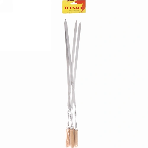 Набор шампуров 4 шт, длина 60 см, ширина 10 мм_4