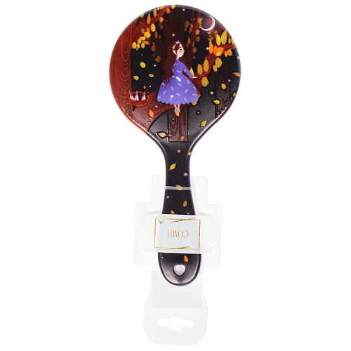 Расческа массажная круглая ЭФФЛОДИ, микс 4 дизайна, 2210см (PVC подвес)_7