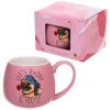 Кружка керамическая 400мл "Милый мопс" в подарочной коробке