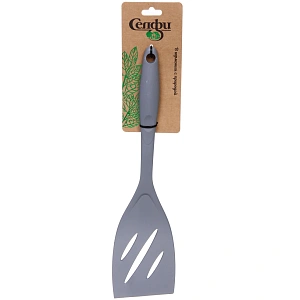 Лопатка кухонная пластиковая с прорезями "Graphite" 32,5см