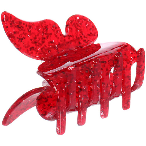 Заколка-краб для волос  ЭЙФОРИЯ ФЛО, нинель, микс 6 цветов, 4,7см (блистер Кокетка)_4