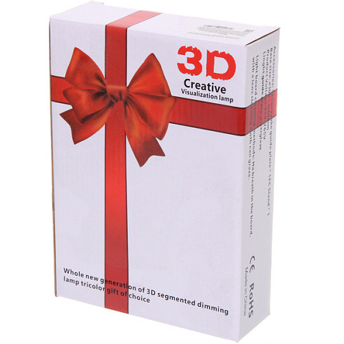 Светильник ночник 3D-Живи без границ на пластиковой подставке, с включателем USB_3