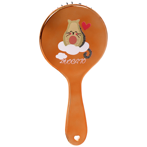 Расческа массажная зеркальная Animals, котоавокадики, микс 4 цвета, 1022 см (блистер Ultramarine)_6