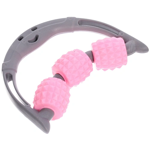 Массажер роликовый для тела Universal 3 ролика, 15133,5 см, розовый_8