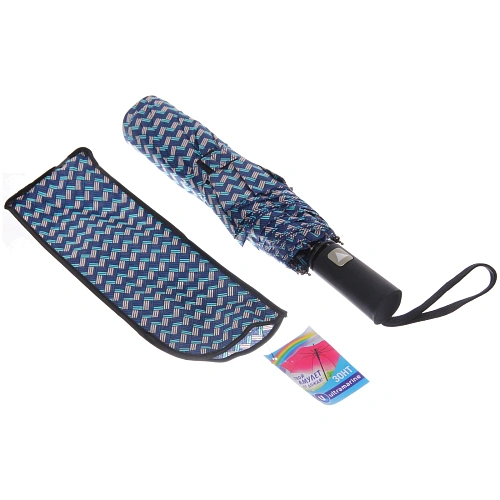 Зонт мужской полуавтомат Ultramarine - Таро, микс 4 цвета, 8 спиц, d-96см, длина в слож виде 28см_7