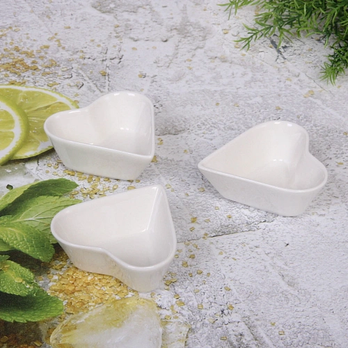 Набор соусников White magic 3шт Сердечки_4