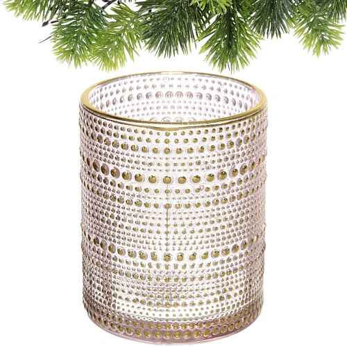 Подсвечник Хрустальный блеск 1012,5 см, Розовый_3