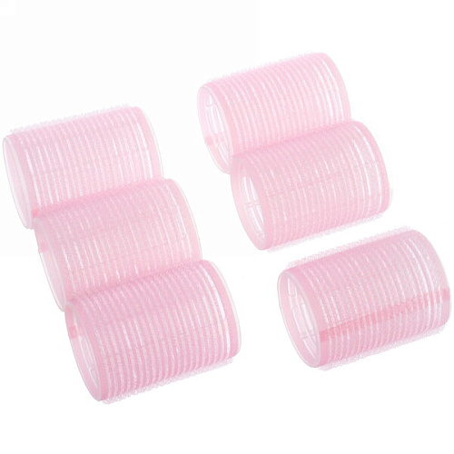 Бигуди липучки, 6шт, однотонные, цвет микс, d-4,5_14