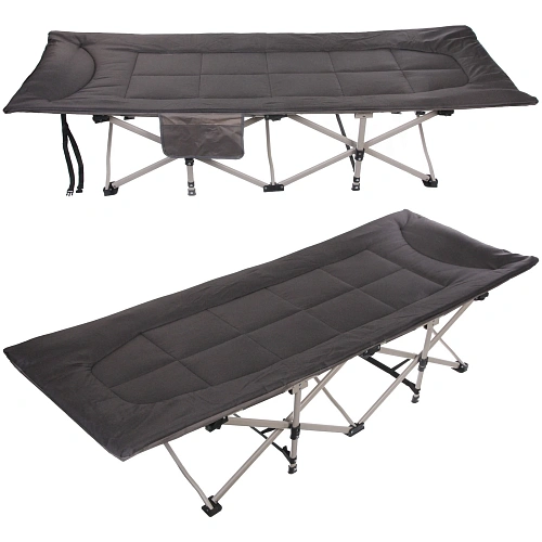 Раскладушка кемпинговая складная 188*66*41 см, черный